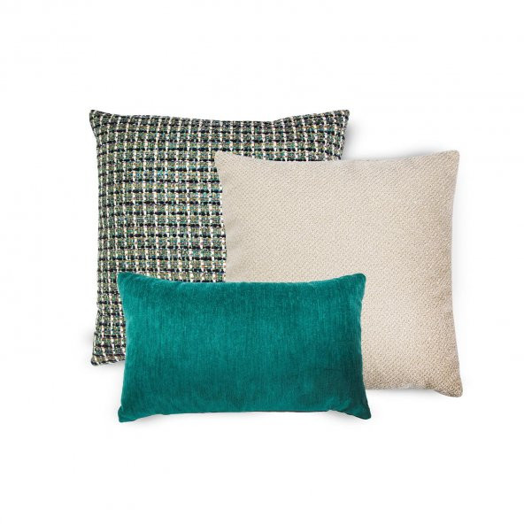 Kırlent Soften Koyu Yeşil Yeşil 50x30 - 3