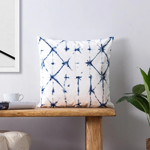 Homedius Dekoratif Klasik Kırlent Kılıfı 45x45cm  Krem 45x45 - Resim 8