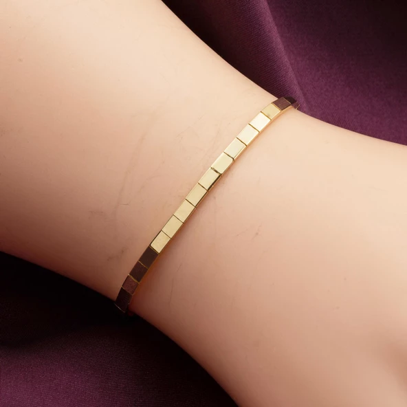 Taşsız Su Yolu Altın Takı Seti - Resim 4