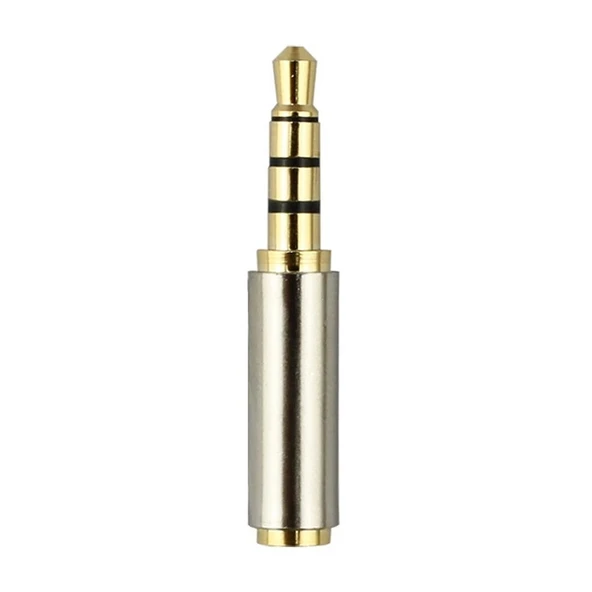 3.5mm Erkek to 2.5mm Dişi Kulaklık Çevirici Jack Altın Uç - 3