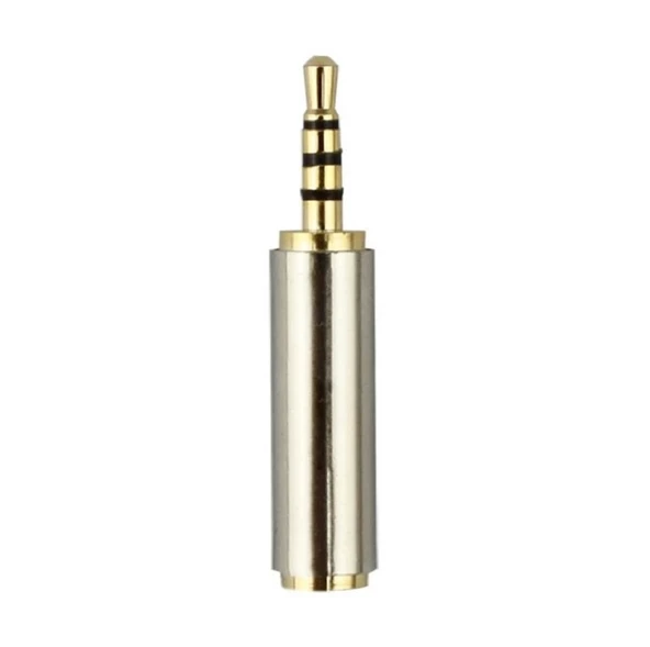 2.5mm (Erkek) to 3.5mm (Dişi) Kulaklık Çevirici Jack Altın Uç - 3