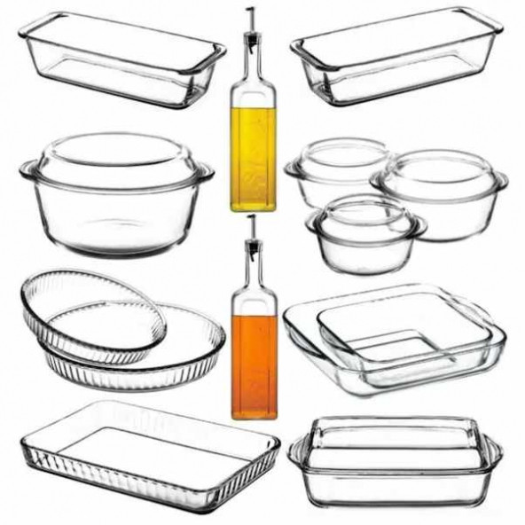 Paşabahçe Çeyiz Borcam Tepsi Tencere Takımı Seti 14'li Set