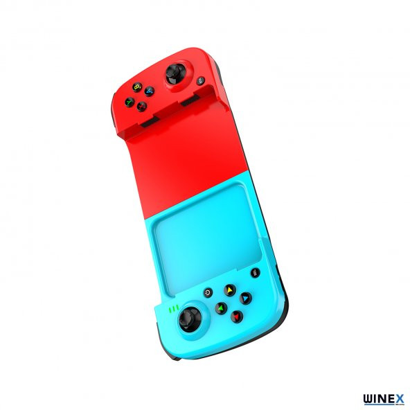 Winex Android İos HarmonyOs Switch AndroidTV Windows Akıllı Bluetooth Teleskopik Gamepad Joystick Kırmızı-Mavi D3 - 3
