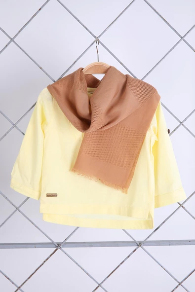 Babyhola Keten Gömlek Jean Pantolon Şal Aksesuar Erkek Çocuk Takım 3lü 22304 - 2