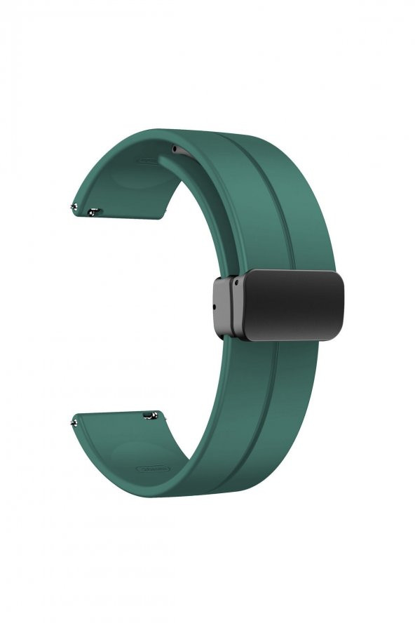 Samsung Galaxy Watch 42mm Uyumlu Kordon Magnetic Klipsli Premium Kayış - 2
