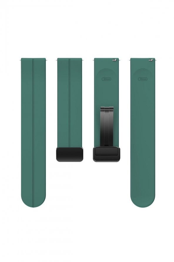 Samsung Galaxy Watch 42mm Uyumlu Kordon Magnetic Klipsli Premium Kayış - 3