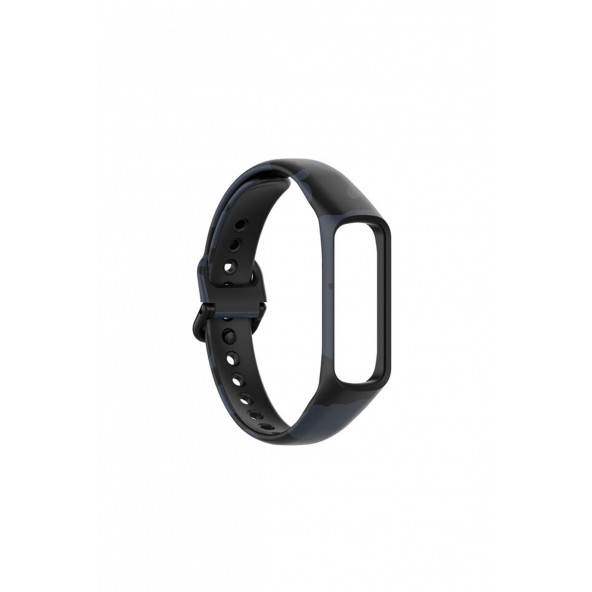 Samsung Galaxy Fit 2 Akıllı Bileklik Uyumlu Desenli Silikon Kordon Kayış - Resim 4