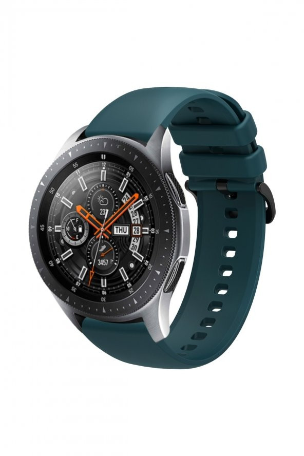 Samsung Galaxy Watch 3 45mm Uyumlu Yumuşak Dokulu Soft Renk Silikon Kordon Kayış - 2