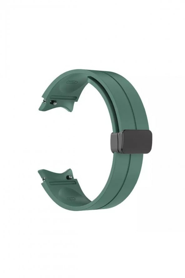 Samsung Galaxy Watch 4 40mm / 44mm Uyumlu Magnetic Klipsli Premium Kordon Kayış