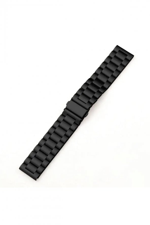 Samsung Galaxy Watch 46mm Uyumlu Kordon Klasik Baklava Model Paslanmaz Çelik Metal Kayış - Resim 3