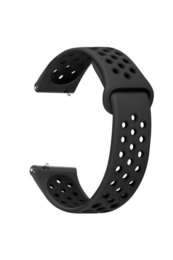 Huawei Watch Gt3 46mm Uyumlu Yumuşak Dokulu Nike Style Delikli Desenli Silikon Kordon Kayış