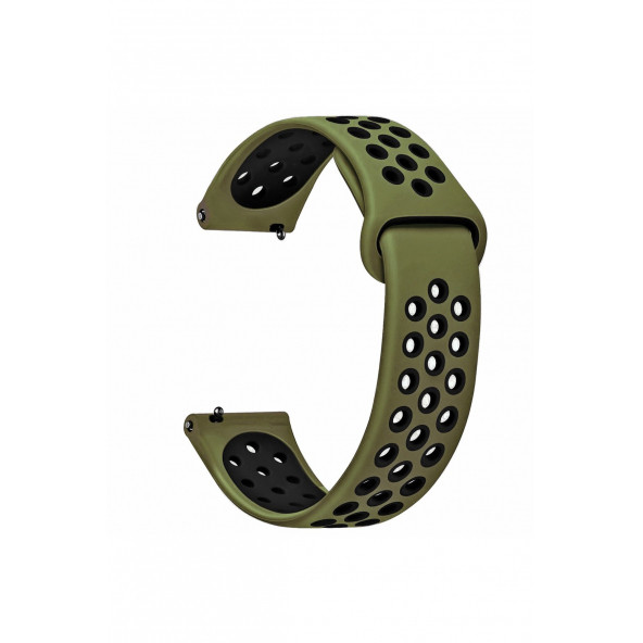 Amazfit Gtr3 Ve Gtr3 Pro Uyumlu Yumuşak Dokulu Nike Style Delikli Desenli Silikon Kordon Kayış - 5