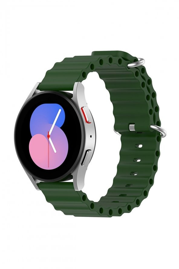 Huawei Watch Gt Runner Uyumlu Kordon Ocean Silindirik Dalgalı Tasarım Kayış