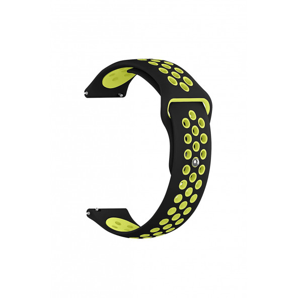 Amazfit Pace 2 Stratos Uyumlu Yumuşak Dokulu Nike Style Delikli Desenli Silikon Kordon Kayış - 12