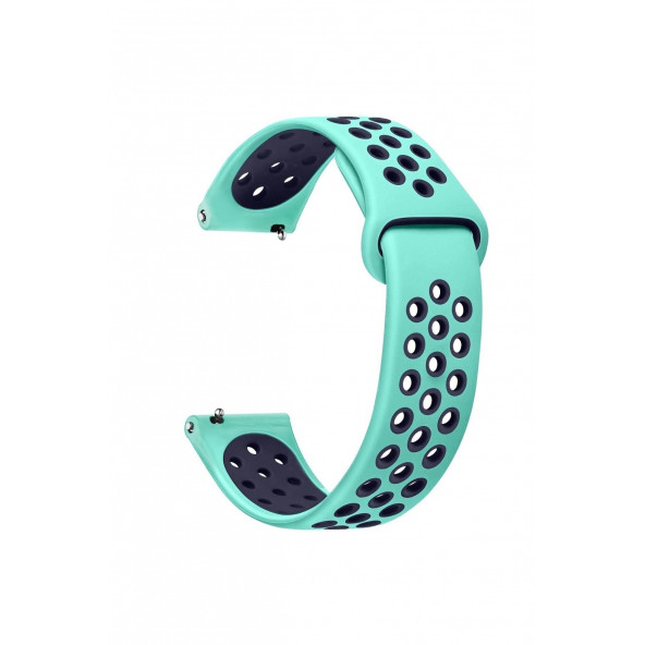 Samsung Gear S3 Frontier Uyumlu Yumuşak Dokulu Nike Style Delikli Desenli Silikon Kordon Kayış - 11
