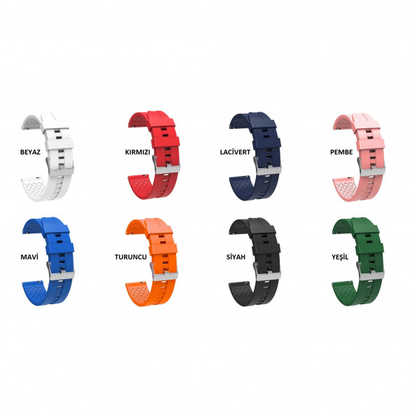 Amazfit Pace 2 Stratos Akıllı Saat Ile Uyumlu Kaliteli Tokalı Yeşil Silikon Kordon Kayış - 9