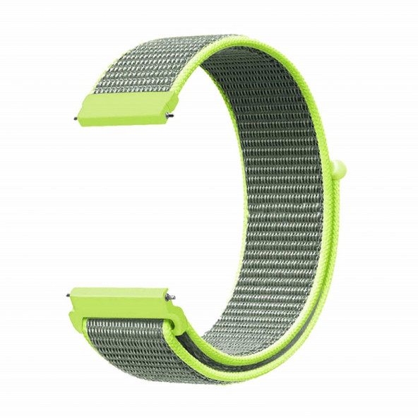 Samsung Gear Sport Sm-r600 Uyumlu Spor Kumaş Desenli Cırt Cırtlı Kordon Kayış - 7