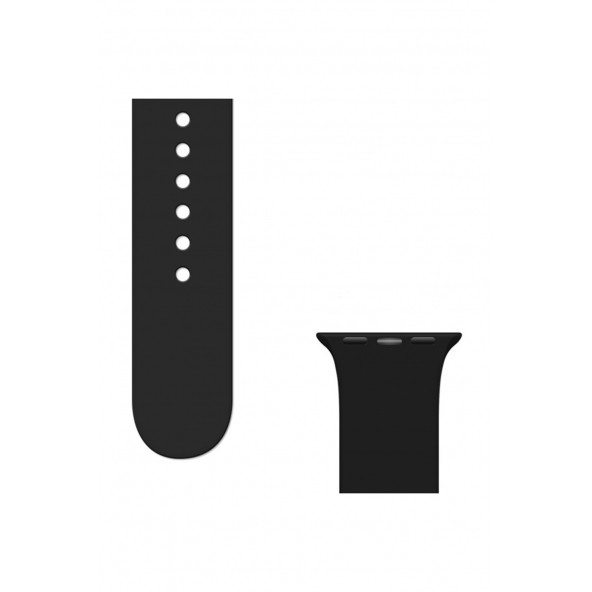 Apple Watch Kordon 1 2 3 4 5 6 7 SE Seri Uyumlu 38 mm/40 mm/41 mm Silikon Kordon Kayış - 12