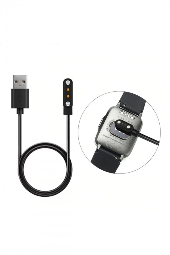 Haylou Solar Ls01 Ve Ls02 Akıllı Saat Uyumlu Usb Şarj Kablosu - 3