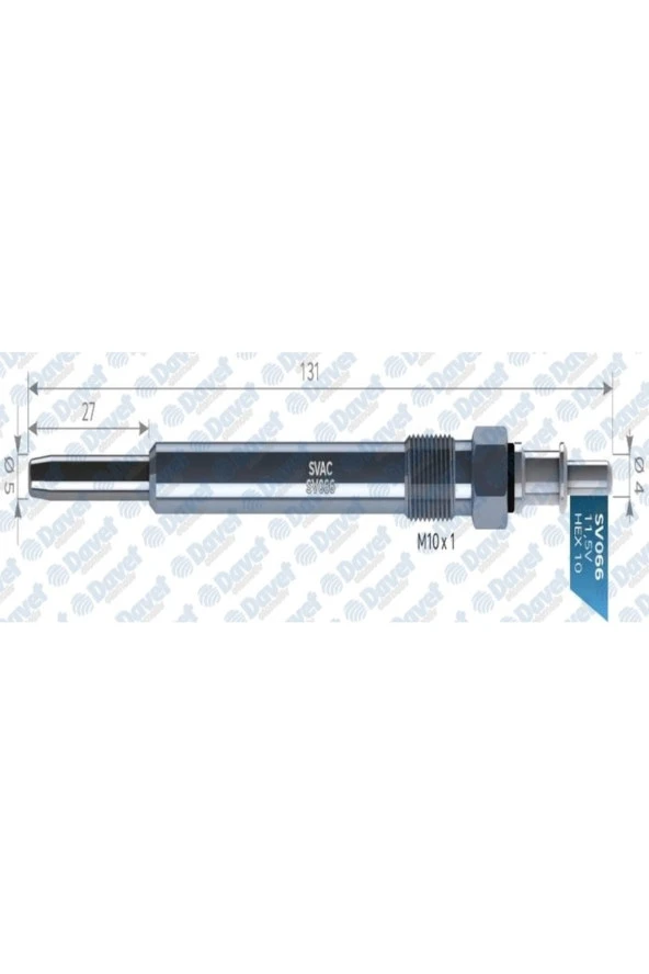 Kızdırma Bujisi (ısıtma) Sprınter Vito C200 E200 11.5v. -sv066 Uyumlu