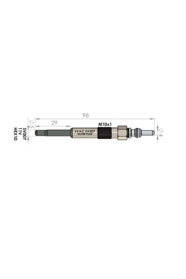 Isıtma Bujisi Sv007 Transporter 1.9 2.5tdı 03-06