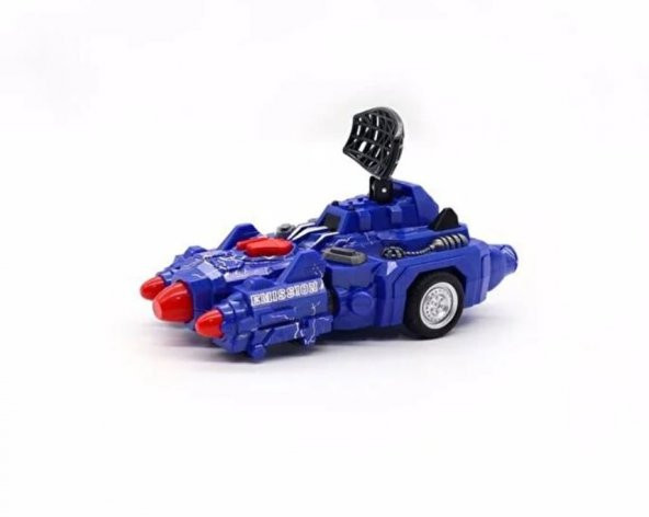 Sürtmeli Roket Atan Mavi Uzay Korsanı Araba - 2
