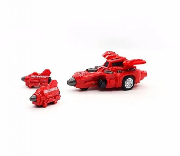 Sürtmeli Roket Atan Kırmızı Uzay Korsanı Araba - 2