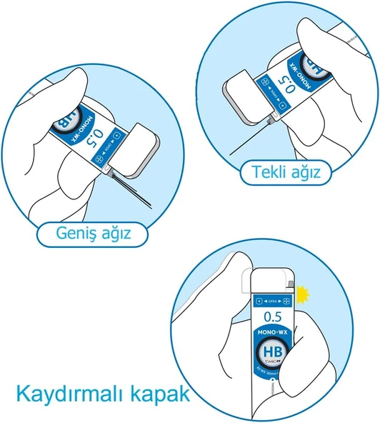 Tombow Mono WX 0.3mm HB 20'li Min (Uç) - Resim 2