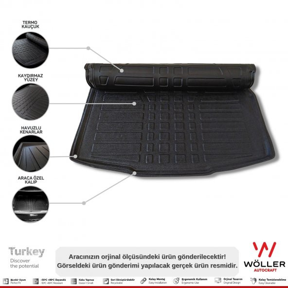 Seat Arona Bagaj Havuzu 2017 2023 Arası 3D Wöller Ultraflex Esnek - 2