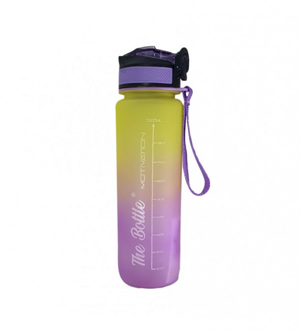 Pipetli, Çift Renkli, Mika Motivasyon Matarası 1 Lt HK2735 - 6