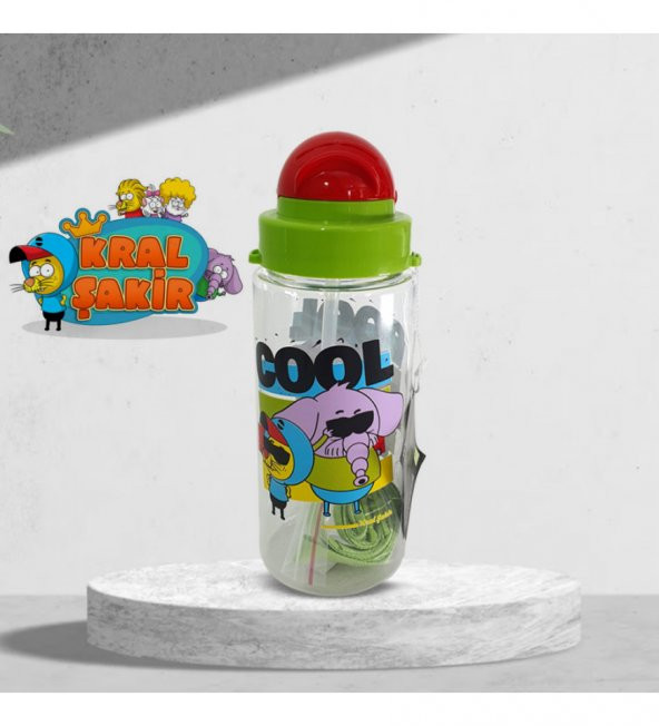 Kral Şakir Desenli Pipetli Tritan Matara 500 cc HK2737 - 6