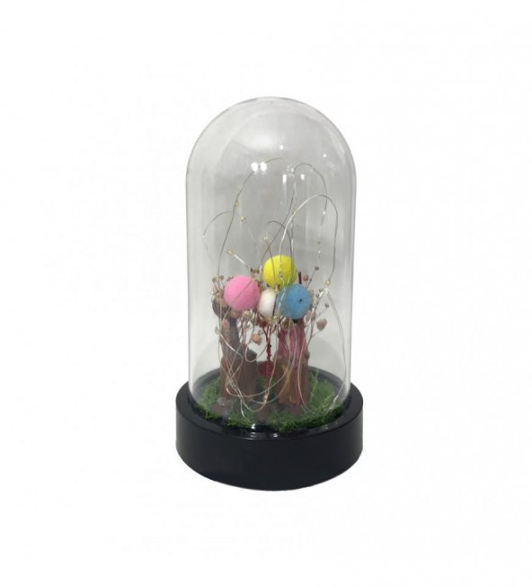 Sevgili Çift Işıklı Büyük Boy Fanus HK2711 - Resim 5