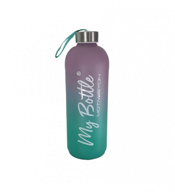 Renkli 1 LT Motivasyon Cam Su Matarası HK2704 - 4