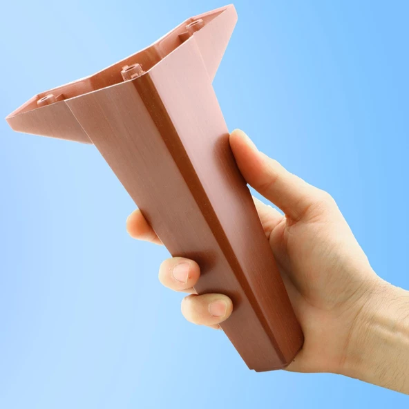 Sedir Lüks Mobilya Kanepe Tv Ünitesi Koltuk Konsol Ayağı 18 Cm Ahşap Desenli Ayakları 4 Adet - 5
