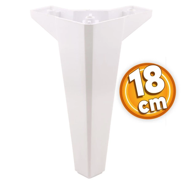 Sedir Lüks Mobilya Kanepe Konsol Tv Ünitesi Koltuk Ayağı 18 Cm Beyaz Ayakları 4 Adet - Resim 2