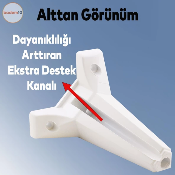 Sedir Lüks Mobilya Kanepe Konsol Tv Ünitesi Koltuk Ayağı 18 Cm Beyaz Ayakları 4 Adet - Resim 6