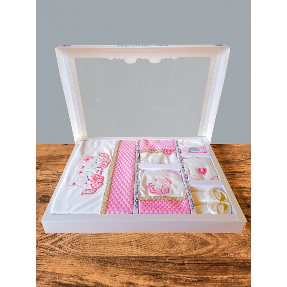 Hastane Çıkışı Bebek Takımı Bebek Battaniye Tulum Zıbın 10 Lu Giyim Seti - 2