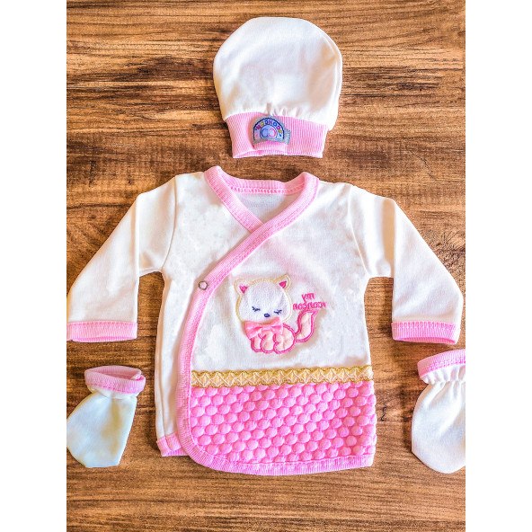 Hastane Çıkışı Bebek Takımı Bebek Battaniye Tulum Zıbın 10 Lu Giyim Seti - 3