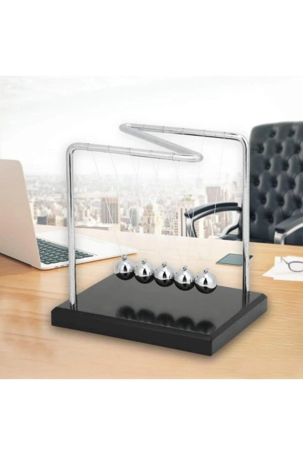 Newton Beşiği Denge Balans Topları Z Stant 14 cm - Resim 11