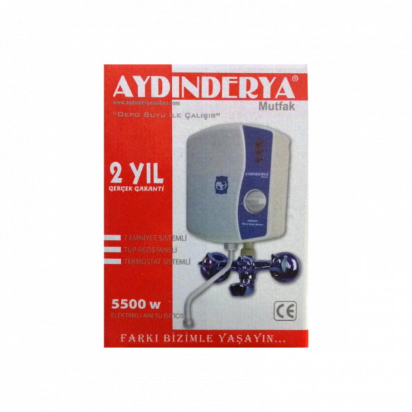 Aydın Derya Elektrikli Mutfak Tipi Şofben Ani Su Isıtıcısı (2 Yıl Garantili) - 2