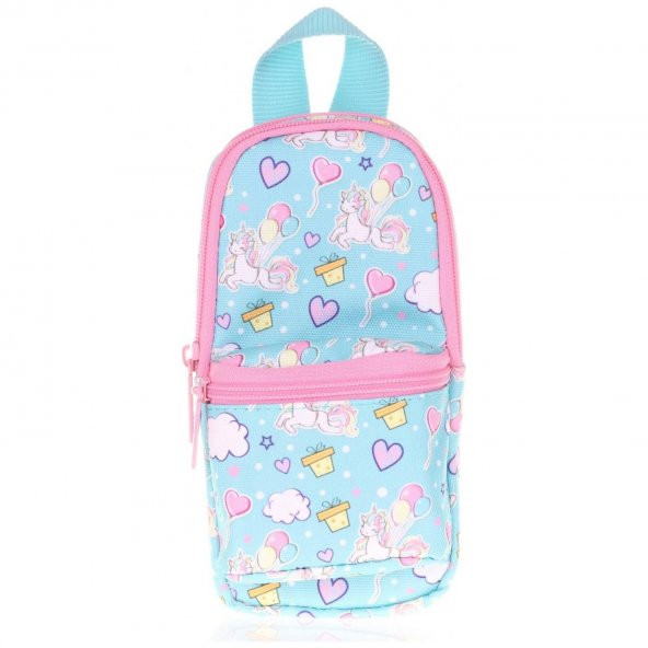 Kaukko Natura Jınior Bag Üç Bölmeli Kalem Çantası Unicorn Ballon Kalemlik - 2