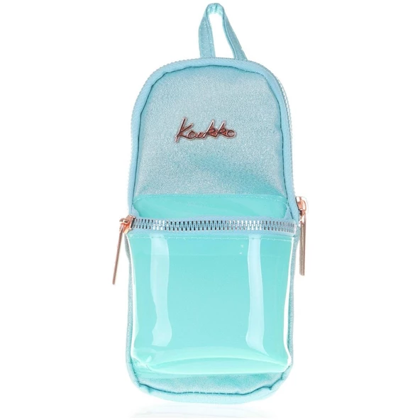 Kaukko Kalem Çantası Amazıng Junior Bag Blurry-Turkuaz Üç Bölmeli Kalemlik - Resim 2