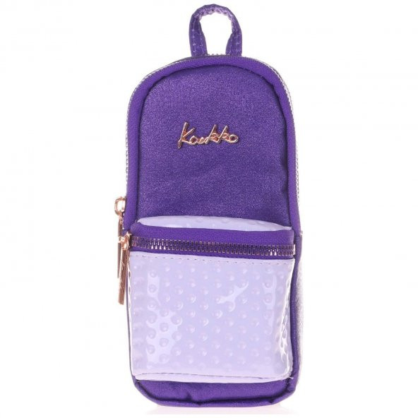 Kaukko Magic Dream Üç Bölmeli Çanta Şekilli Kalem Çantası Mor Simli Kalemlik - 2