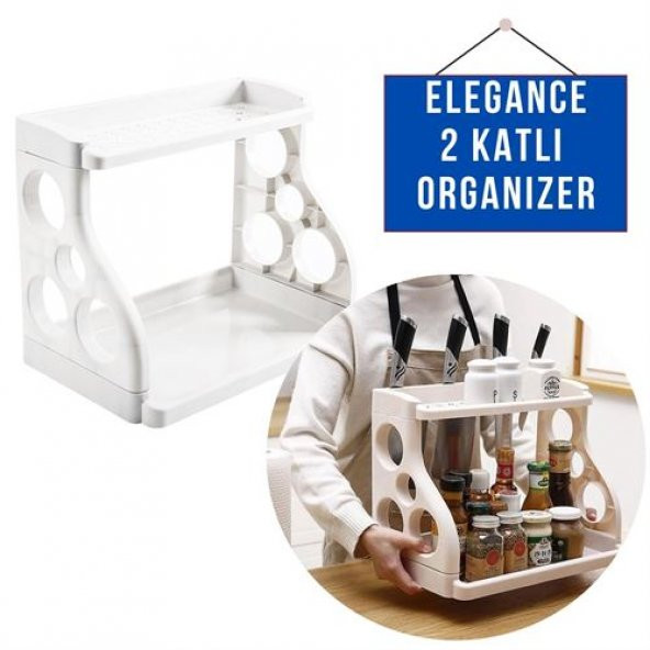 TransForMacion Mutfak Tezgah Üstü Organizer BEYAZ 718118 - 2