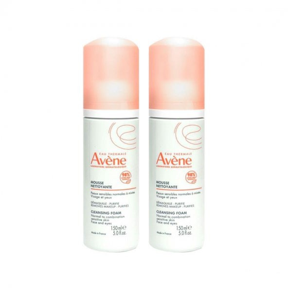 Avene Mousse Nettoyante Cilt Temizleyici Köpük %50 İkili İndirimli 150 ml