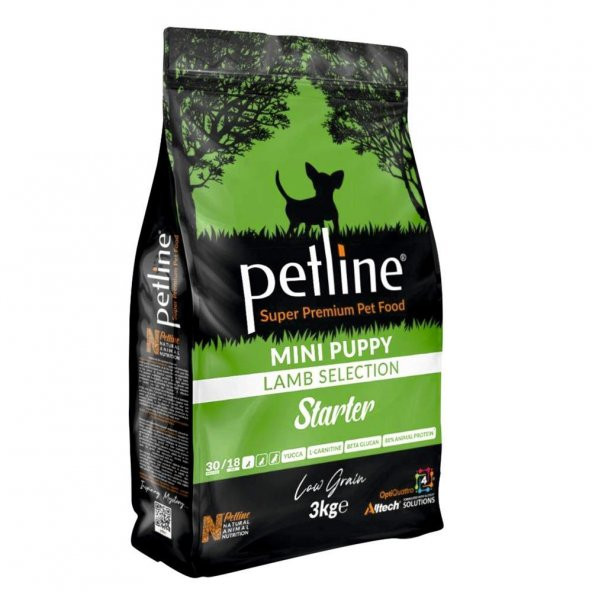 Petline Super Premium Yavru Köpek Maması Mini Irk Kuzu Etli 3 Kg (Starter)