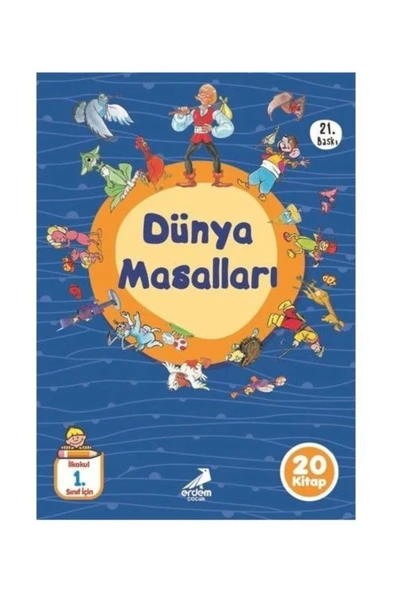1.sınıf Dünya Masalları 20 Kitap Set Erdem