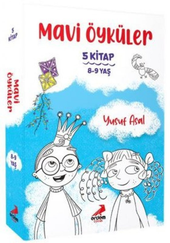 MAVİ ÖYKÜLER 5 KİTAP SET 8-9 YAŞ YUSUF ASAL  ERDEM YAYIN