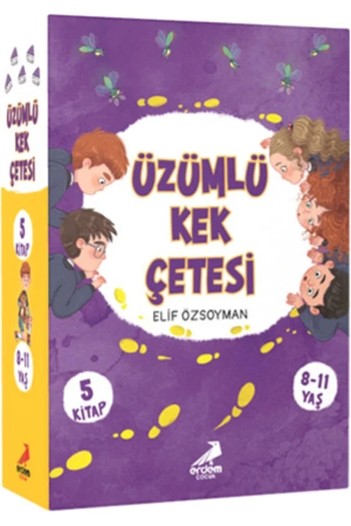 ÜZÜMLÜ KEK ÇETESİ 5 KİTAP SET 8-11 YAŞ  ERDEM YAYIN