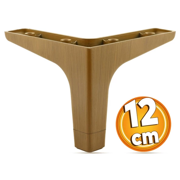 Sedef Lüks Mobilya Kanepe Sehpa Tv Ünitesi Koltuk Ayağı 12 Cm Koyu Ceviz Ayakları (4 ADET) - 2